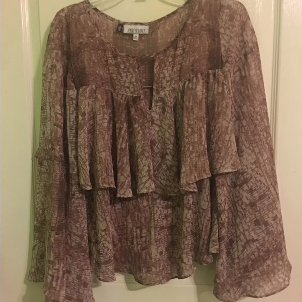 Bell sleeve j-lo top